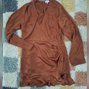 Pink Lily Rust Color Dress